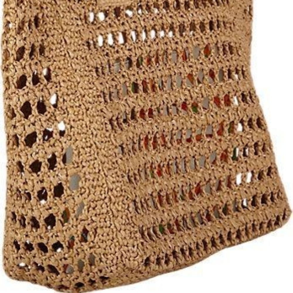 Crochet jute shoulder bag, Summer bag, beach bag